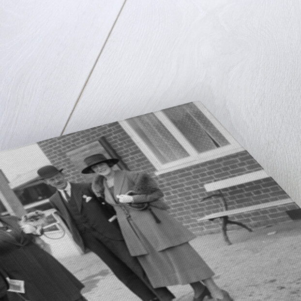 Hugh McConnell, Chief Scrutineer at Brooklands motor racing circuit, Surrey, c1930s by Bill Brunell