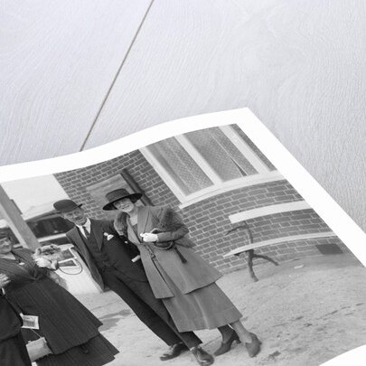 Hugh McConnell, Chief Scrutineer at Brooklands motor racing circuit, Surrey, c1930s by Bill Brunell