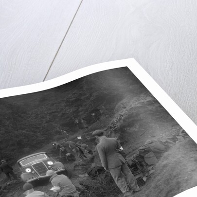 Ford V8 drop head coupe of GM Denton competing in the MCC Sporting Trial, 1935 by Bill Brunell