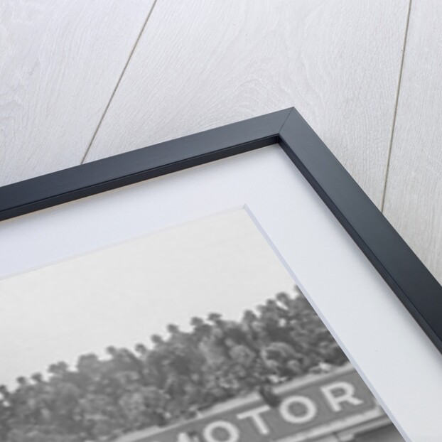 Cars at the start of a BARC race, Brooklands, 1930 by Bill Brunell