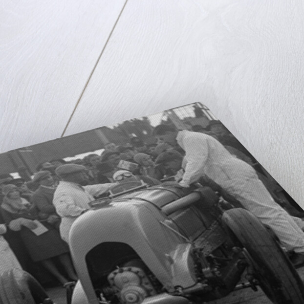 Bentley single-seater of Tim Birkin, winner of a race at a BARC meeting, Brooklands, 1930 by Bill Brunell