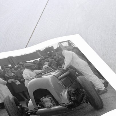 Bentley single-seater of Tim Birkin, winner of a race at a BARC meeting, Brooklands, 1930 by Bill Brunell