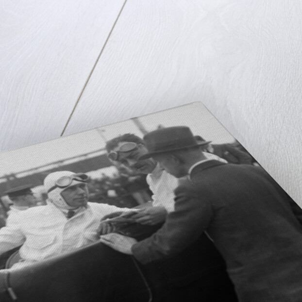 Bentley of CWF Hamilton, winner of a race at a BARC meeting, Brooklands, 1930 by Bill Brunell