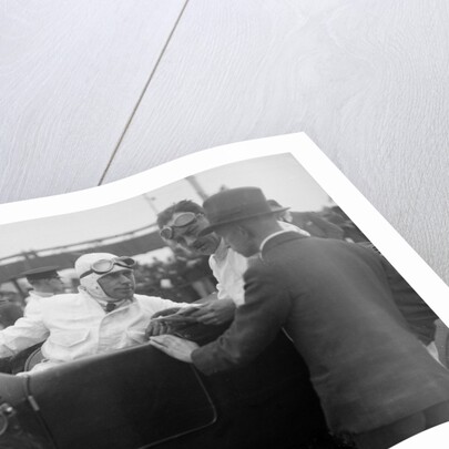 Bentley of CWF Hamilton, winner of a race at a BARC meeting, Brooklands, 1930 by Bill Brunell