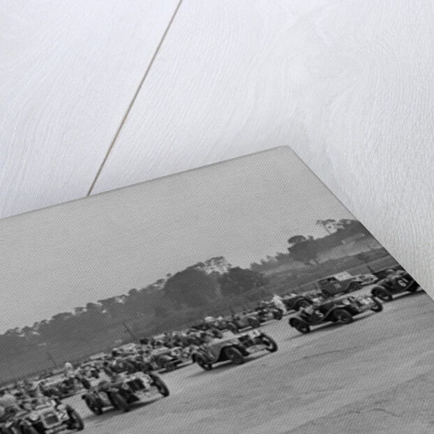 Race at the JCC Members Day, Brooklands, 1936 by Bill Brunell