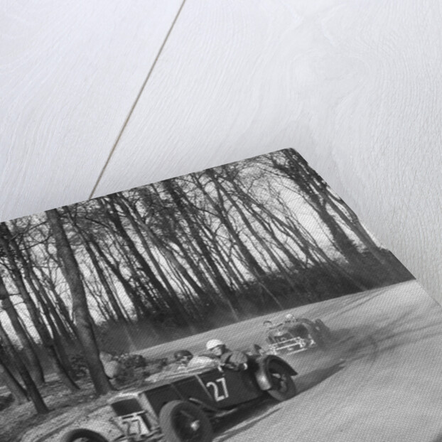 Frazer-Nash of PF Jucker leading J Eason-Gibson's Riley Brooklands, Donington Park, 1933 by Bill Brunell