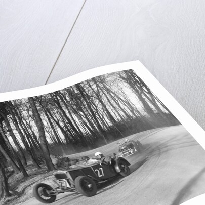 Frazer-Nash of PF Jucker leading J Eason-Gibson's Riley Brooklands, Donington Park, 1933 by Bill Brunell