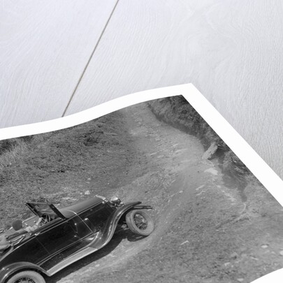 Kitty Brunell driving a 1930 2-seater Ford Model A, 1931. by Bill Brunell