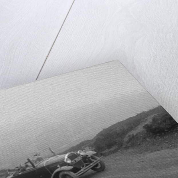 Kitty Brunell driving a 1930 2-seater Ford Model A, 1931. by Bill Brunell