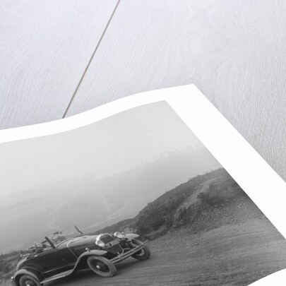 Kitty Brunell driving a 1930 2-seater Ford Model A, 1931. by Bill Brunell