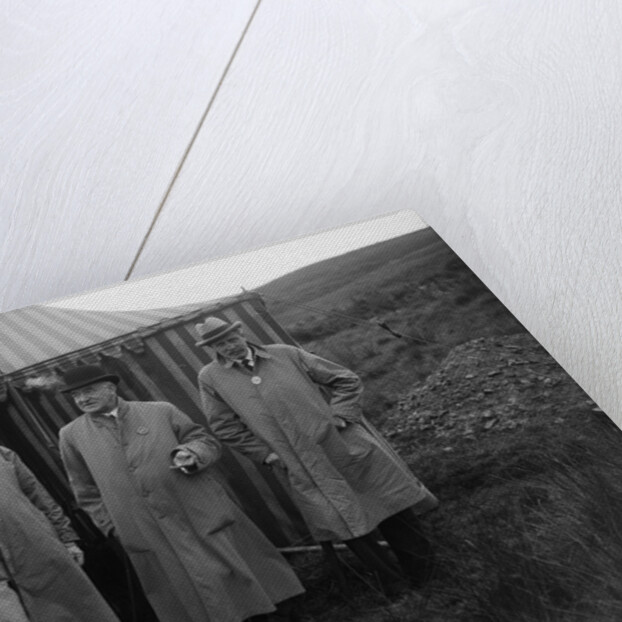 Alderman GF Fosdyke, Sir William Graham and Sir Julian Orde, Caerphilly Hillclimb, Wales, 1922 by Bill Brunell