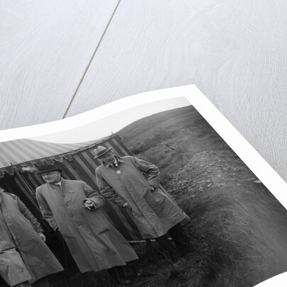 Alderman GF Fosdyke, Sir William Graham and Sir Julian Orde, Caerphilly Hillclimb, Wales, 1922 by Bill Brunell