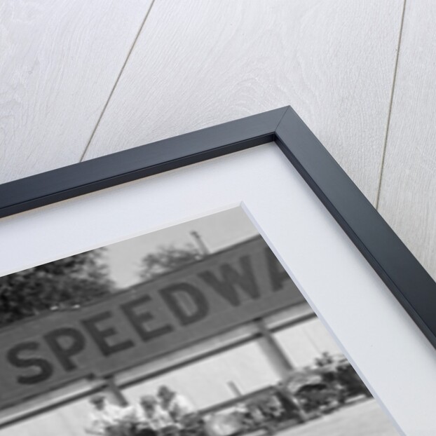 A rider at Lea Bridge speedway circuit, Leyton, London, 1928 by Bill Brunell