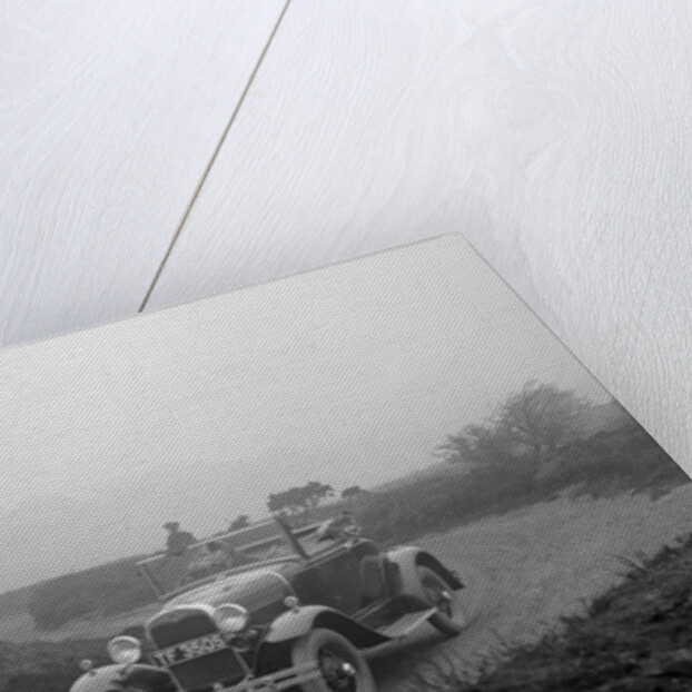 Kitty Brunell driving a 1930 2-seater Ford Model A, 1931. by Bill Brunell