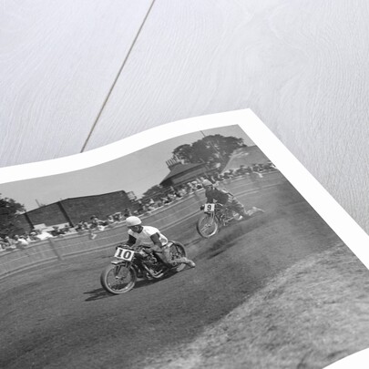 Speedway race at Lea Bridge Stadium, Leyton, London, 1928. by Bill Brunell