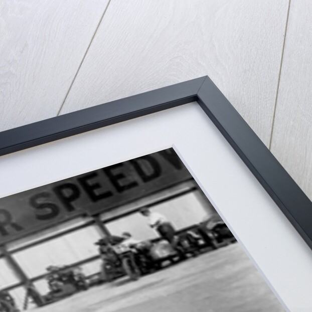 A rider at Lea Bridge speedway circuit, Leyton, London, 1928 by Bill Brunell