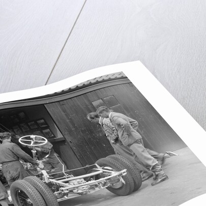 Working on Raymond Mays' Vauxhall-Villiers, c1930s by Bill Brunell