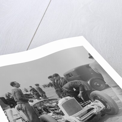 Raymond Mays' Vauxhall-Villiers at a sand racing event, c1930s by Bill Brunell