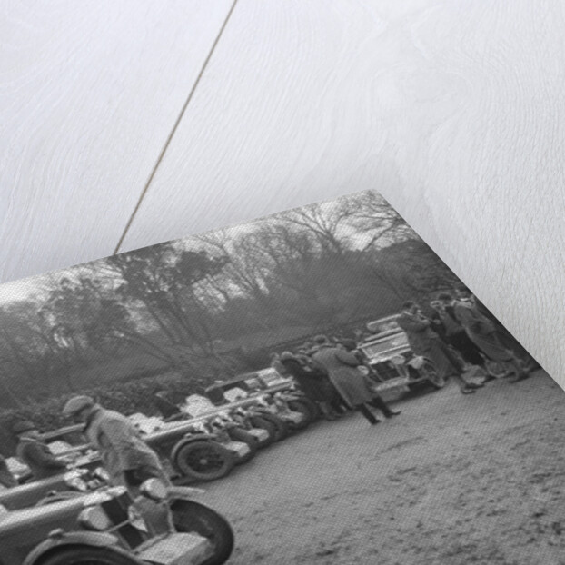 Various MGs outside the King's Arms, Berkhamsted, Hertfordshire, during the MG Car Club Trial, 1931 by Bill Brunell