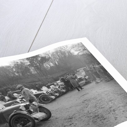 Various MGs outside the King's Arms, Berkhamsted, Hertfordshire, during the MG Car Club Trial, 1931 by Bill Brunell