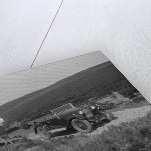 Kitty Brunell road testing a Riley 9 WD tourer, c1930 by Bill Brunell