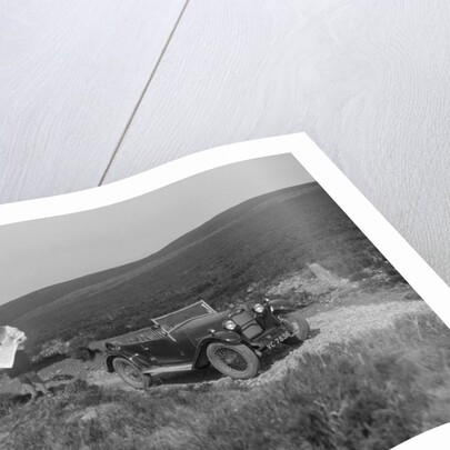 Kitty Brunell road testing a Riley 9 WD tourer, c1930 by Bill Brunell