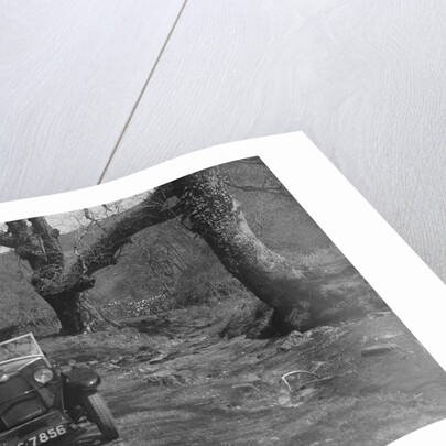 Kitty Brunell road testing a Riley 9 WD tourer, c1930 by Bill Brunell