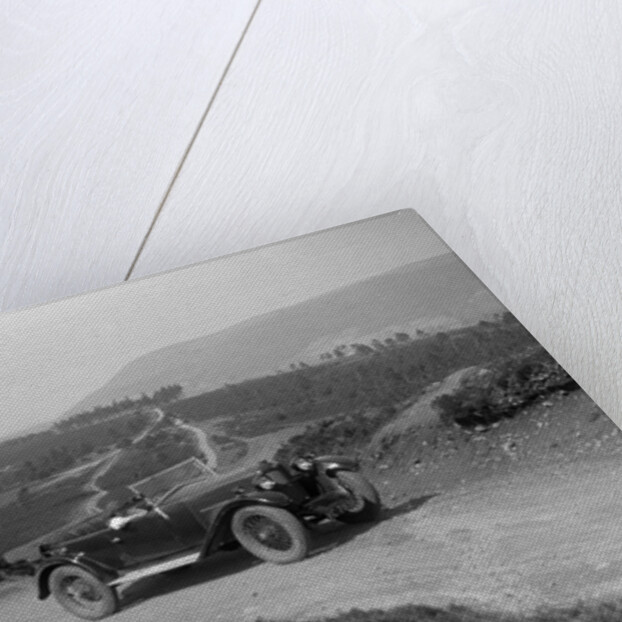 Kitty Brunell road testing a Riley 9 WD tourer, c1930 by Bill Brunell