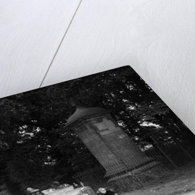 Calthorpe and Morris passing the Four Shire Stone, near Broadway, Worcestershire, c1920s by Bill Brunell