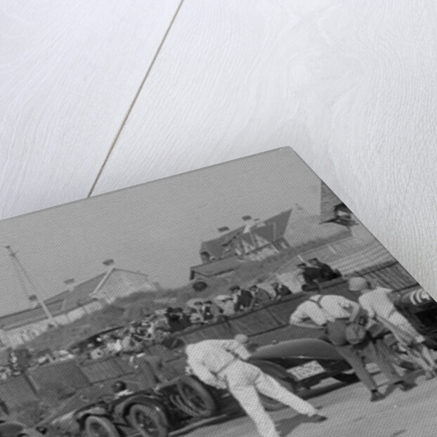 Cars on the seafront at Le Touquet, Boulogne Motor Week, France, 1928 by Bill Brunell