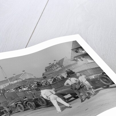 Cars on the seafront at Le Touquet, Boulogne Motor Week, France, 1928 by Bill Brunell