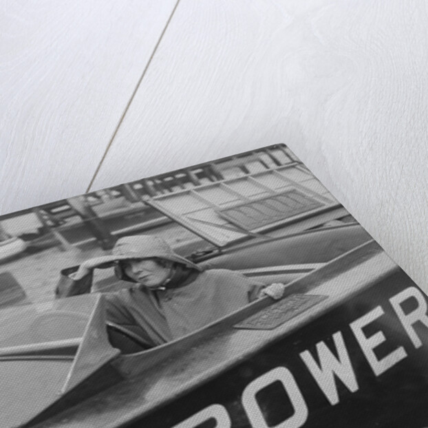 Kitty Brunell in a British Power Boat Company launch, Hythe, Hampshire, 1927 by Bill Brunell