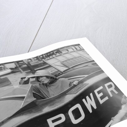 Kitty Brunell in a British Power Boat Company launch, Hythe, Hampshire, 1927 by Bill Brunell