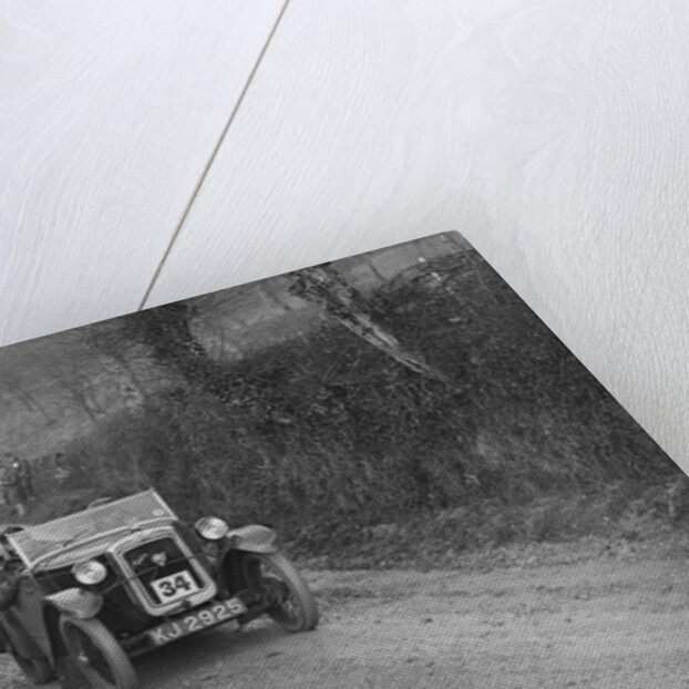 Austin 7 arrow-bodied 2-seater of JS Drewett competing in the NWLMC London-Gloucester Trial, 1931 by Bill Brunell
