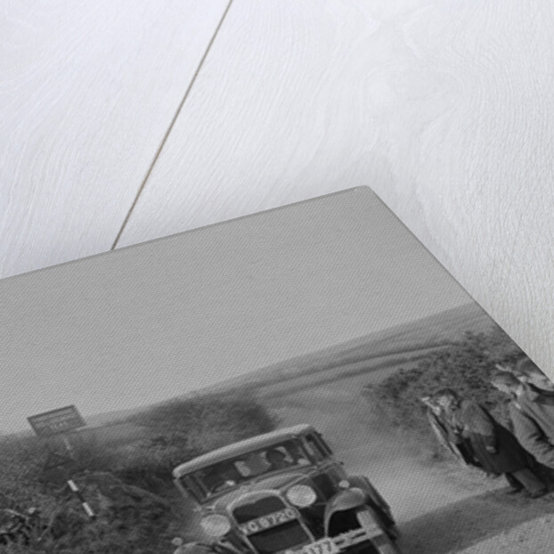 Ford Model A saloon of ASR Payne, MCC Lands End Trial, summit of Beggars Roost, Devon, 1933 by Bill Brunell