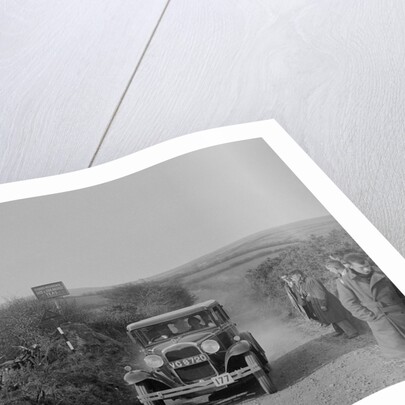 Ford Model A saloon of ASR Payne, MCC Lands End Trial, summit of Beggars Roost, Devon, 1933 by Bill Brunell
