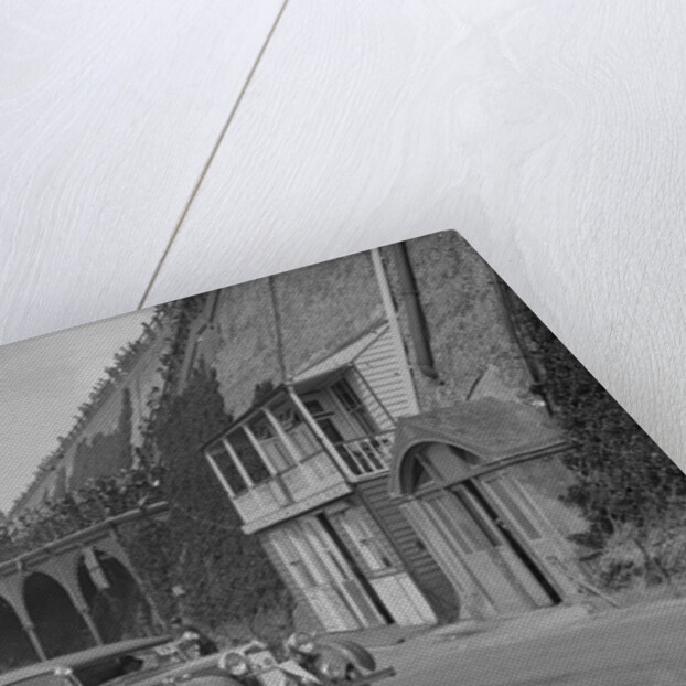 MG VA Tickford tourer of Lilian Roper competing in the RAC Rally, Madeira Drive, Brighton, 1939 by Bill Brunell