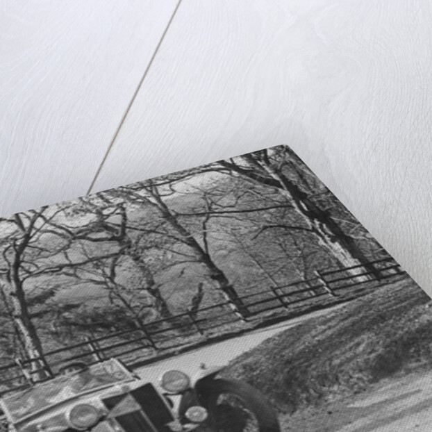 MG TA of FW Ellis competing in the RAC Rally, 1939 by Bill Brunell