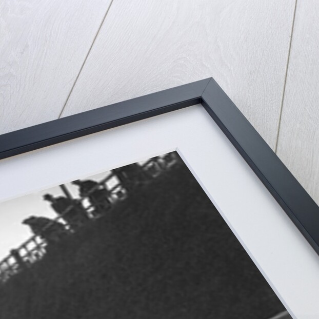Rover saloon of A Corrie competing in the RAC Rally, Madeira Drive, Brighton, 1939 by Bill Brunell
