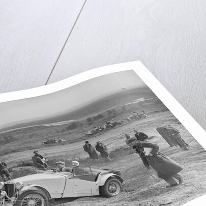 MG TA of the Cream Cracker Team competing in the Great Weat Motor Club Trial, 1938 by Bill Brunell