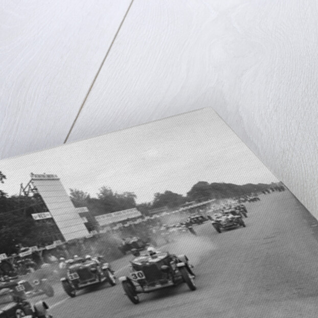 Start of a the Irish Grand Prix Saorstat Cup race, Phoenix Park, Dublin, 1930 by Bill Brunell