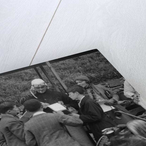 Goldie Gardner signing autographs at the Irish Grand Prix, Phoenix Park, Dublin, 1930 by Bill Brunell
