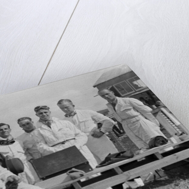Racing drivers at the RAC TT Race, Ards Circuit, Belfast, 1929 by Bill Brunell