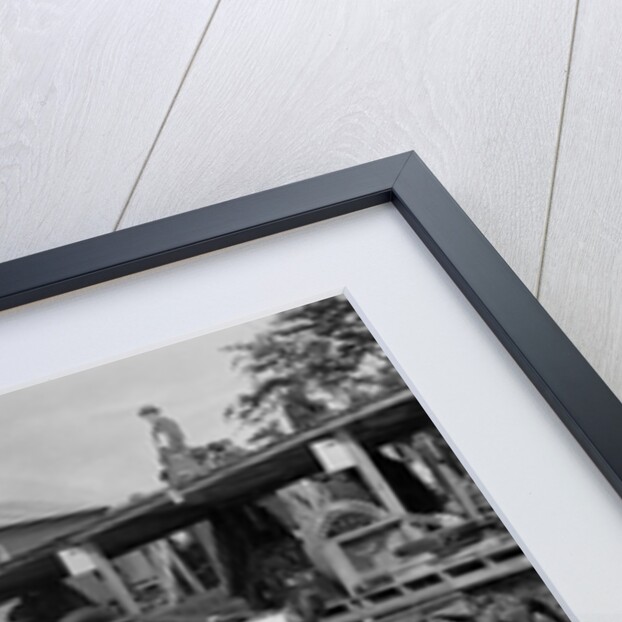 Triumph and Riley cars in the pits at the RAC TT Race, Ards Circuit, Belfast, 1929 by Bill Brunell