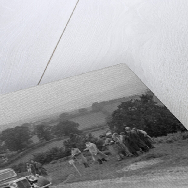 Daimler Light Straight 8 saloon of WH Smith competing in the South Wales Auto Club Welsh Rally, 1937 by Bill Brunell