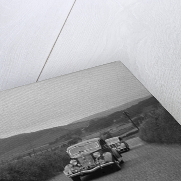 Ford V8 saloon of HJ Parsons competing in the South Wales Auto Club Welsh Rally, 1937 by Bill Brunell