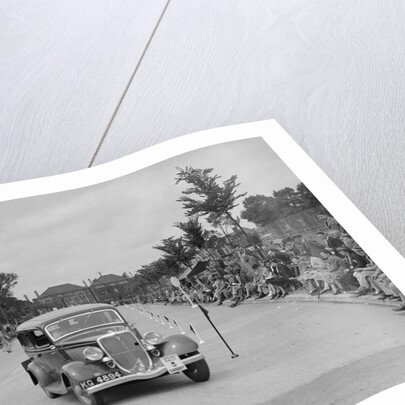 Ford V8 saloon of AE Harris competing in the South Wales Auto Club Welsh Rally, 1937 by Bill Brunell