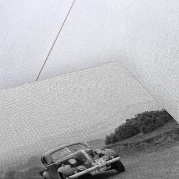 Pontiac saloon of J Owen-Smith competing in the South Wales Auto Club Welsh Rally, 1937 by Bill Brunell