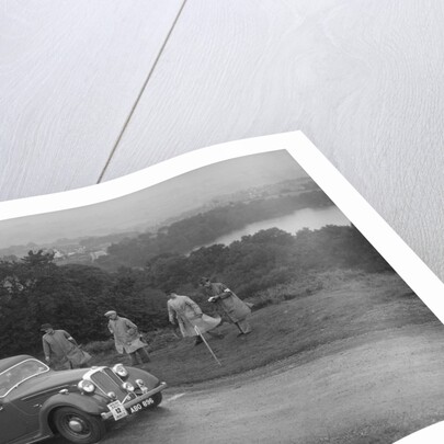 Rover saloon of DB Morgan competing in the South Wales Auto Club Welsh Rally, 1937 by Bill Brunell