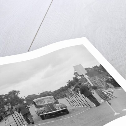 Ford V8 saloon of Viscountess Chetwynd competing in the South Wales Auto Club Welsh Rally, 1937 by Bill Brunell